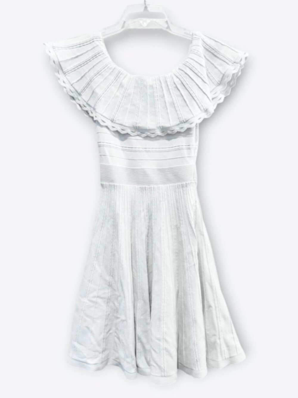 Ted Baker London Dilpree Off Shoulder Knit Dress Womens Ponte Fit & Flare Sz 1